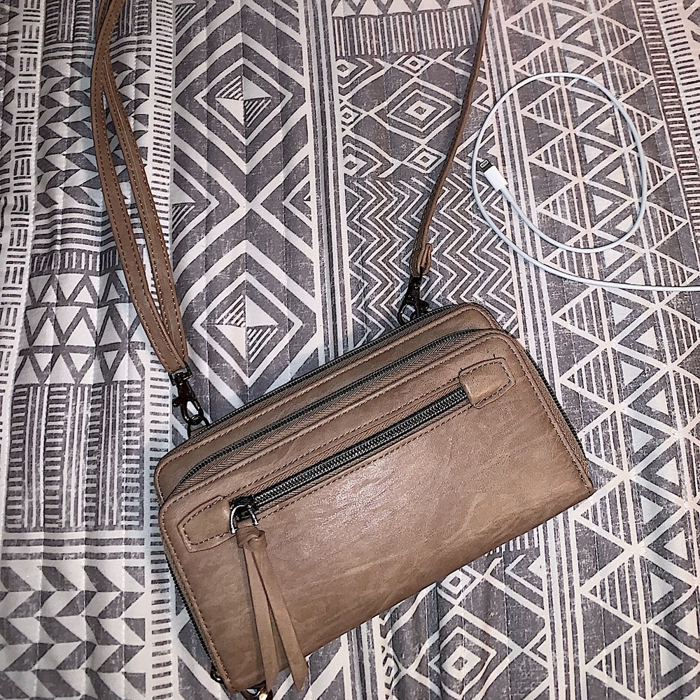 Tan/Brown Small Cross Body Purse